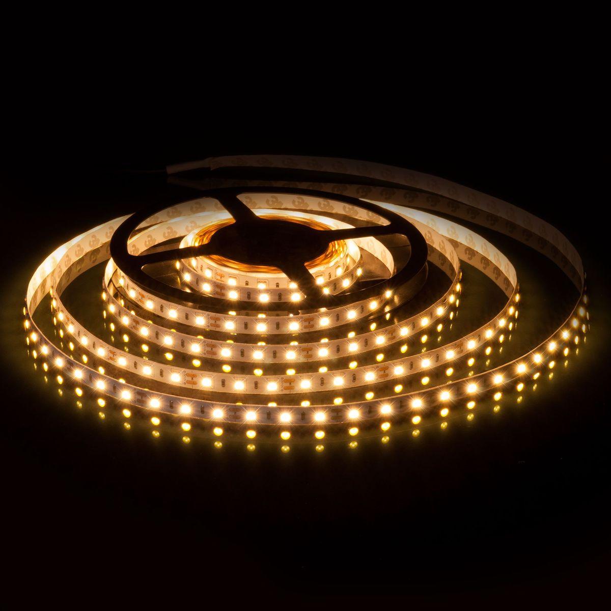 фото светодиодная лента elektrostandard 14,4w/m 60led/m 5050smd теплый белый 5m a027839 | 220svet.ru