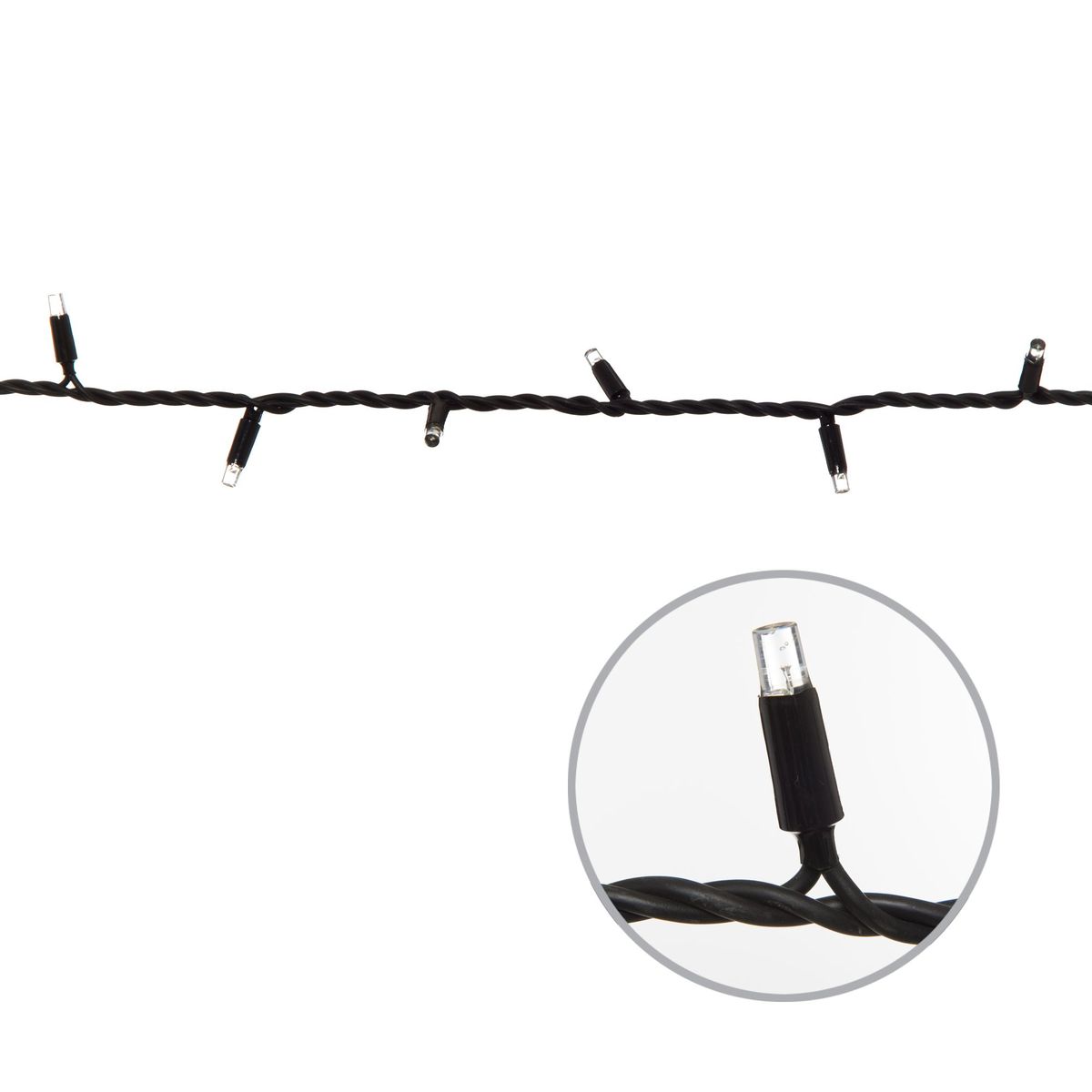 фото светодиодная гирлянда uniel без вилки теплый белый uld-f90pro s10m-100/tbk ww ul-00013333 | 220svet.ru