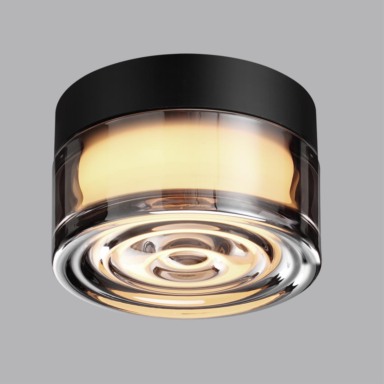 фото уличный фасадный светильник odeon light ronda 7157/6cl черный | 220svet.ru