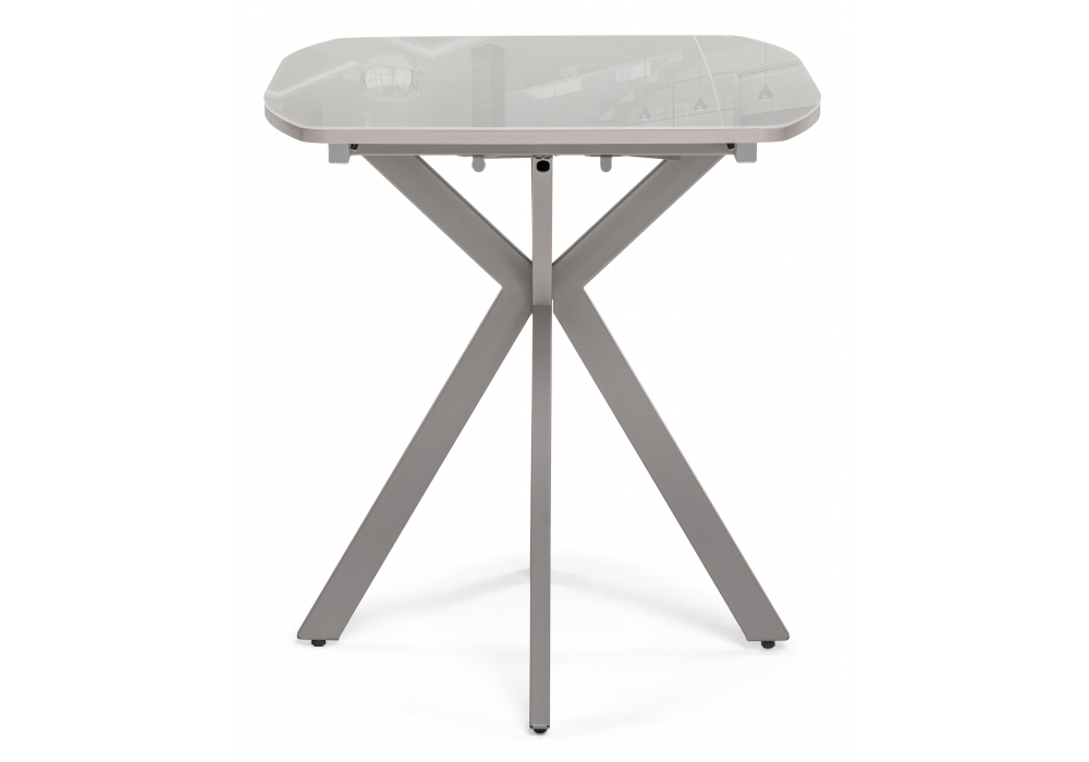 фото стол стеклянный раскладной woodville тамаса латте / капучино 584297 | 220svet.ru