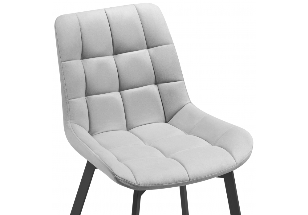 фото стул на металлокаркасе woodville стронг светло-серый / черный 598403 | 220svet.ru