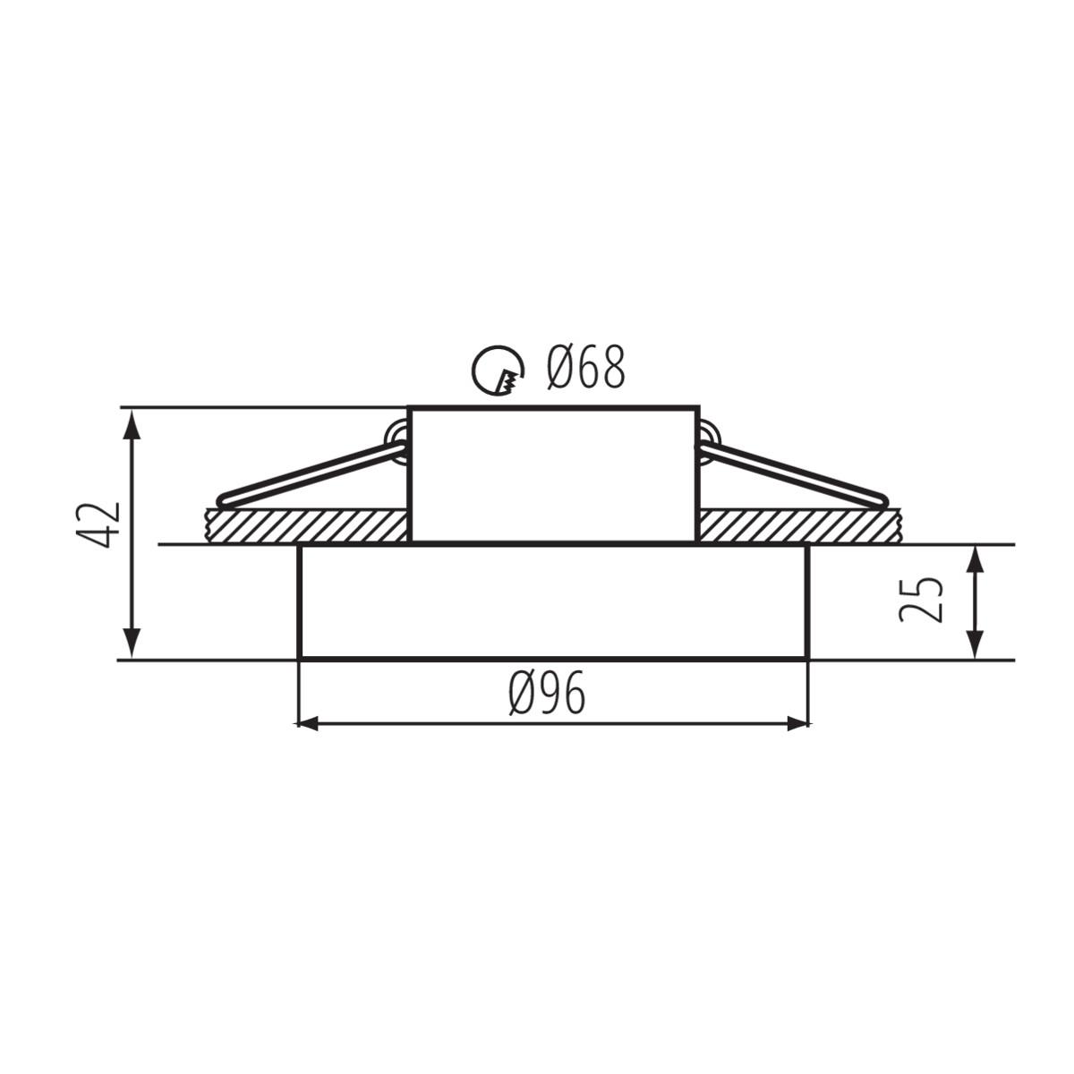 точечный мебельный светильник kanlux gavi ct 2116b c 811