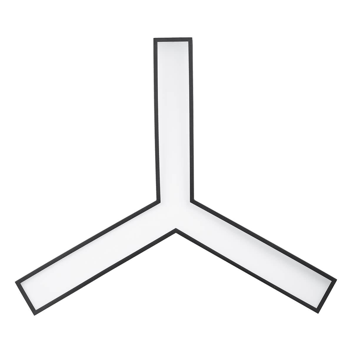 фото подвесной светодиодный cветильник geometria эра igrek spo-143-b-40k-056 56вт 4000к черный б0050571 | 220svet.ru