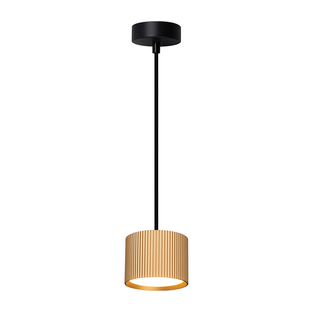 фото подвесной светильник feron barrel hl4588 aria  levitation 12w, 230v, gx53, золото + черный, на подвесе 1,7 м | 220svet.ru