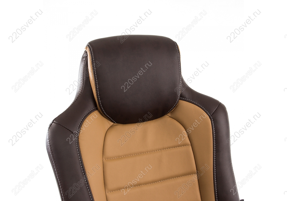 фото компьютерное кресло kadis коричневое / бежевое | 220svet.ru