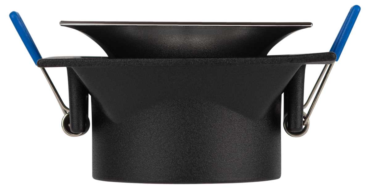 фото светильник встраиваемый декоративный эра kl102 bk/ch под лампу mr16 gu5.3 черный/хром б0056356 | 220svet.ru