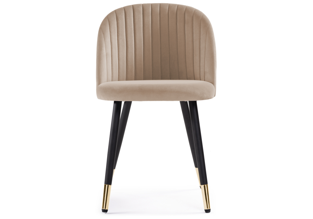 фото стул woodville gabi dark beige / black / gold 15380 | 220svet.ru