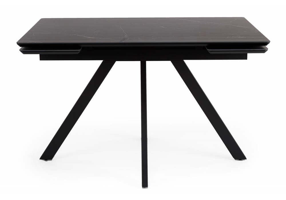 фото керамический стол раскладной 120(180)х80 woodville вилли shakespeare black / черный 622897 | 220svet.ru