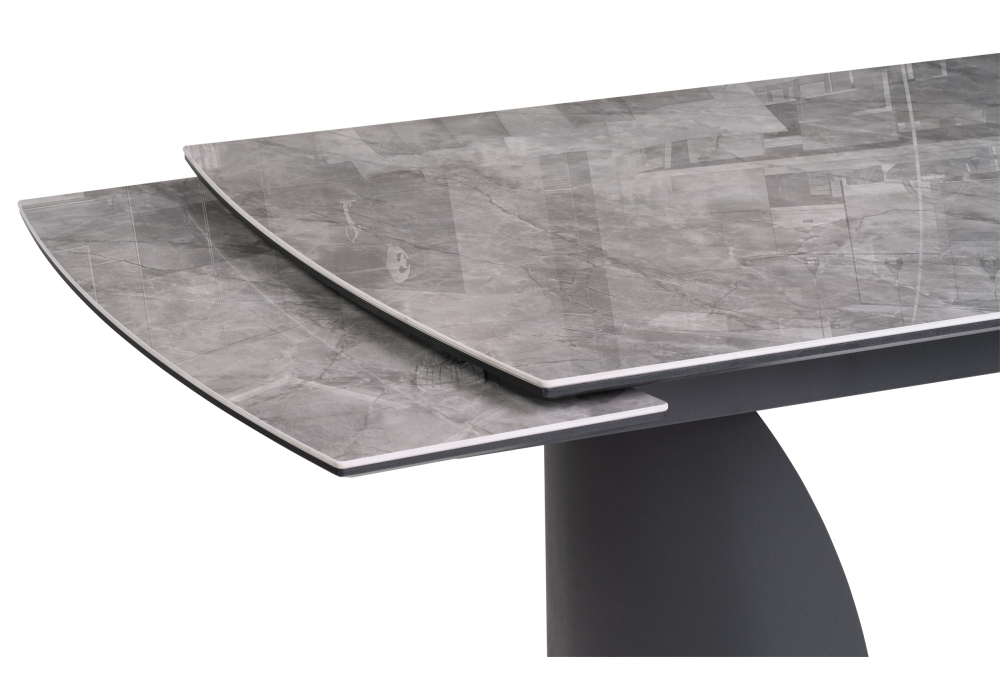 фото керамический стол раздвижной woodville готланд 180(240)х90х79 baolai / черный 588028 | 220svet.ru