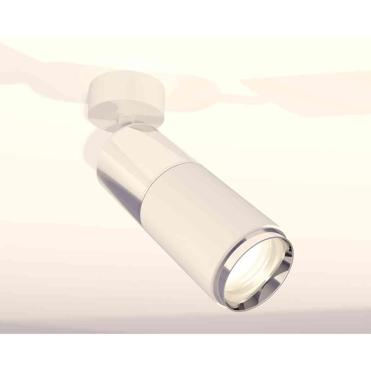 фото комплект накладного светильника ambrella light techno spot xm6312017 swh/psl белый песок/серебро полированное (a2202, c6305, a2060, c6312, n6132) | 220svet.ru