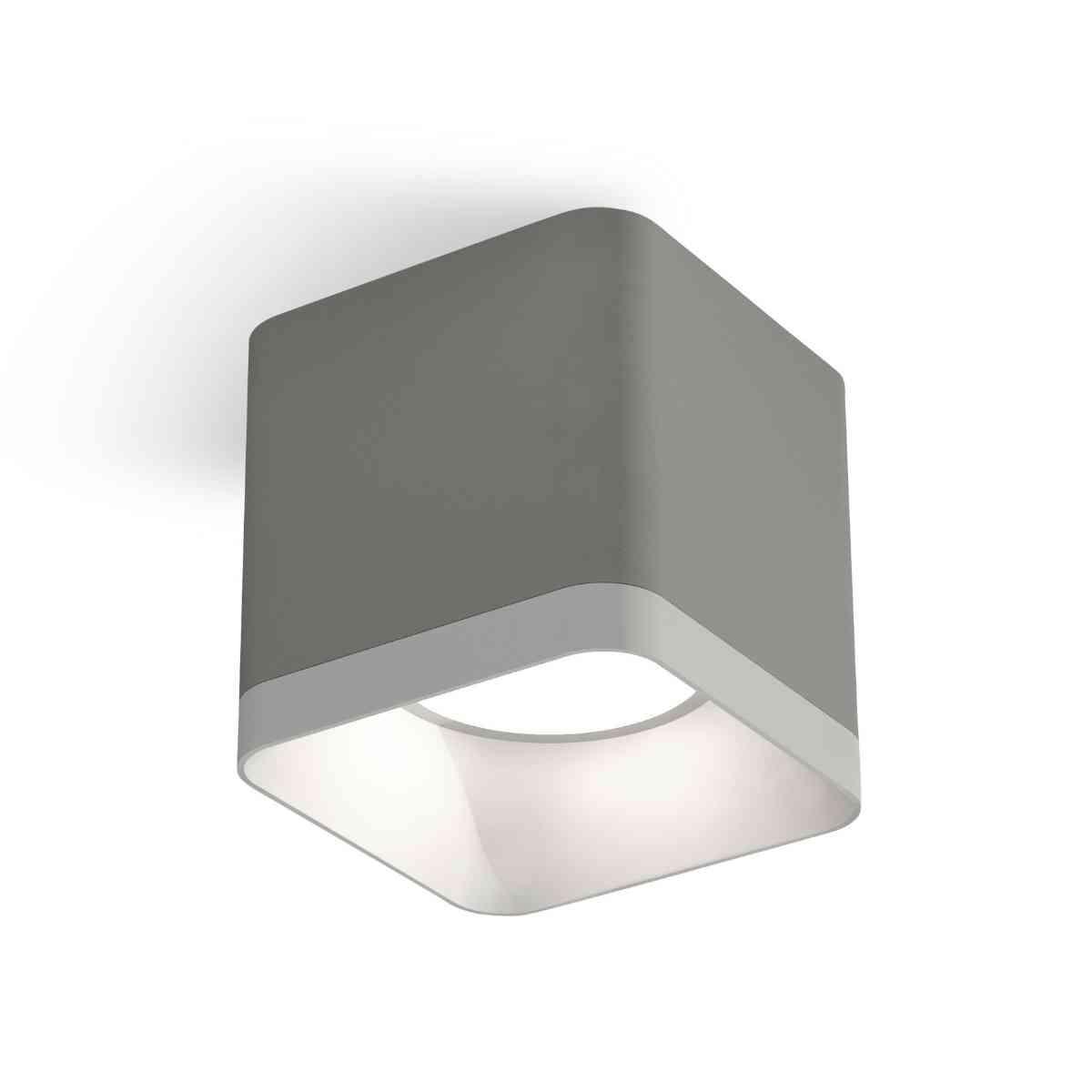 фото комплект накладного светильника ambrella light techno spot xs7807001 sgr/swh серый песок/белый песок (c7807, n7701) | 220svet.ru