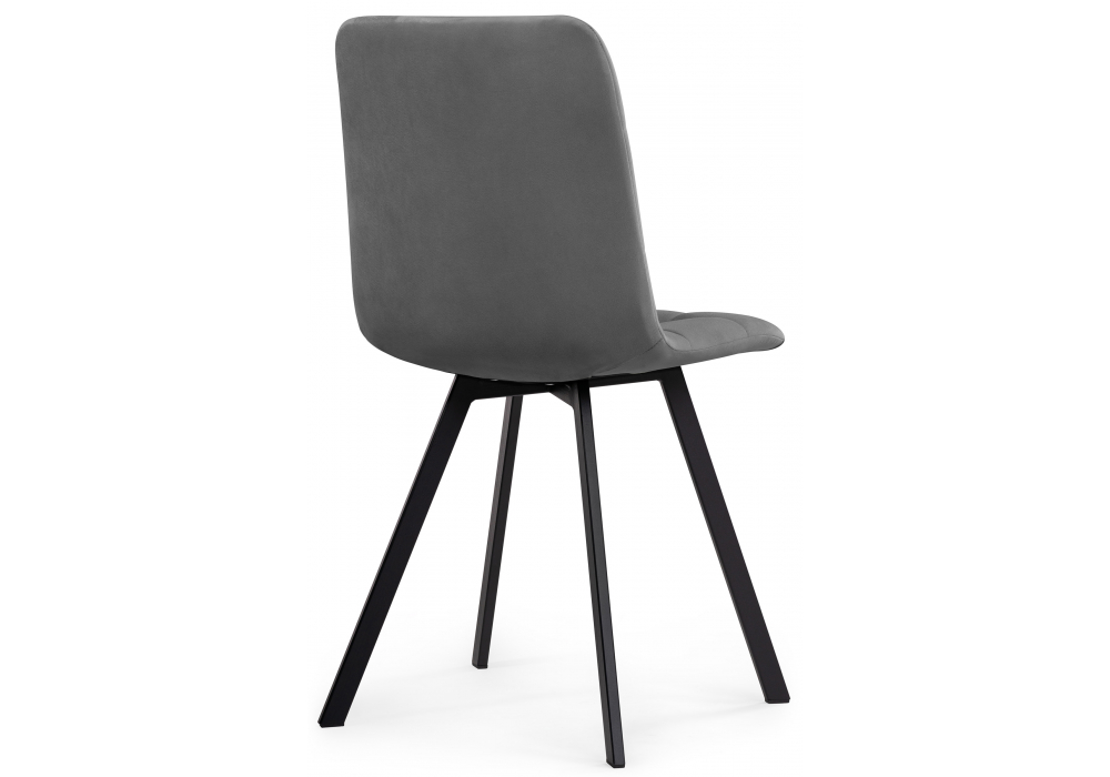 фото стул на металлокаркасе woodville симпл темно-серый / черный 594933 | 220svet.ru