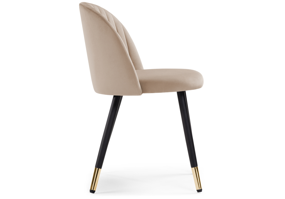 фото стул woodville gabi dark beige / black / gold 15380 | 220svet.ru