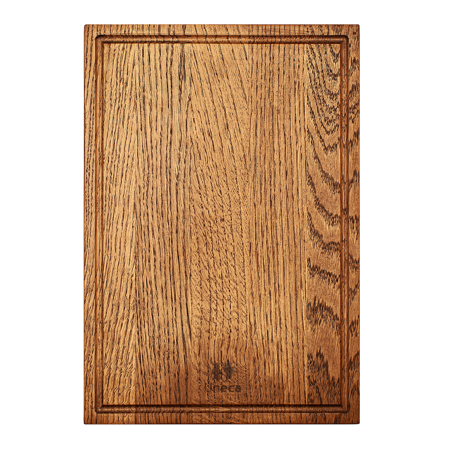 фото доска разделочная прямоугольная 30х21х1,8 см деревянная, дуб uneca | 220svet.ru
