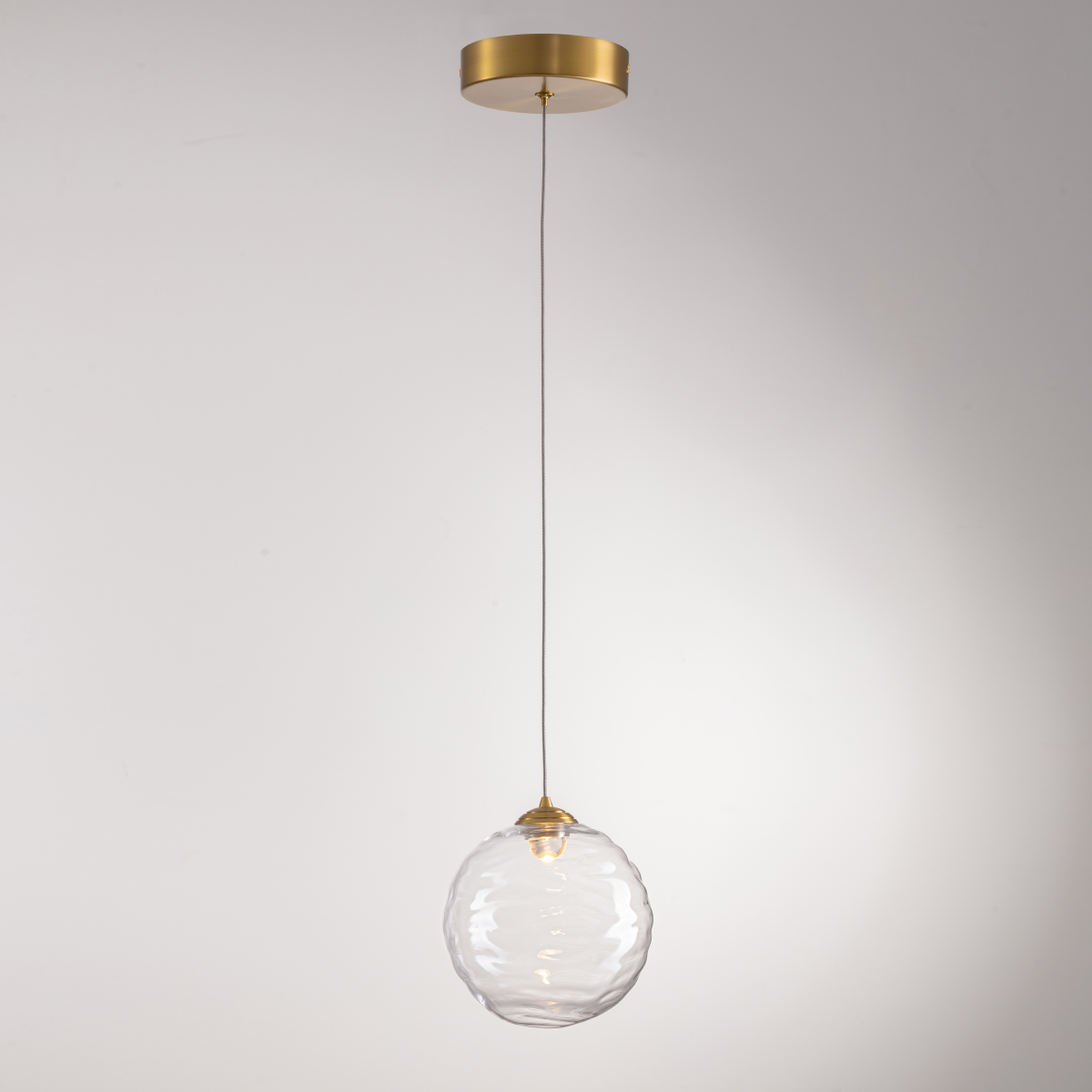 фото подвесной светильник delight collection md25030001-1a brass/clear | 220svet.ru