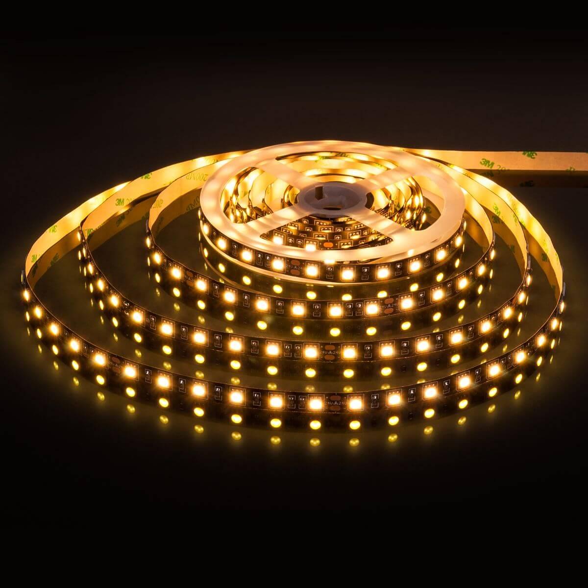 фото светодиодная лента elektrostandard 14,4w/m 60led/m 5050smd тёплый белый 5m a053682 | 220svet.ru