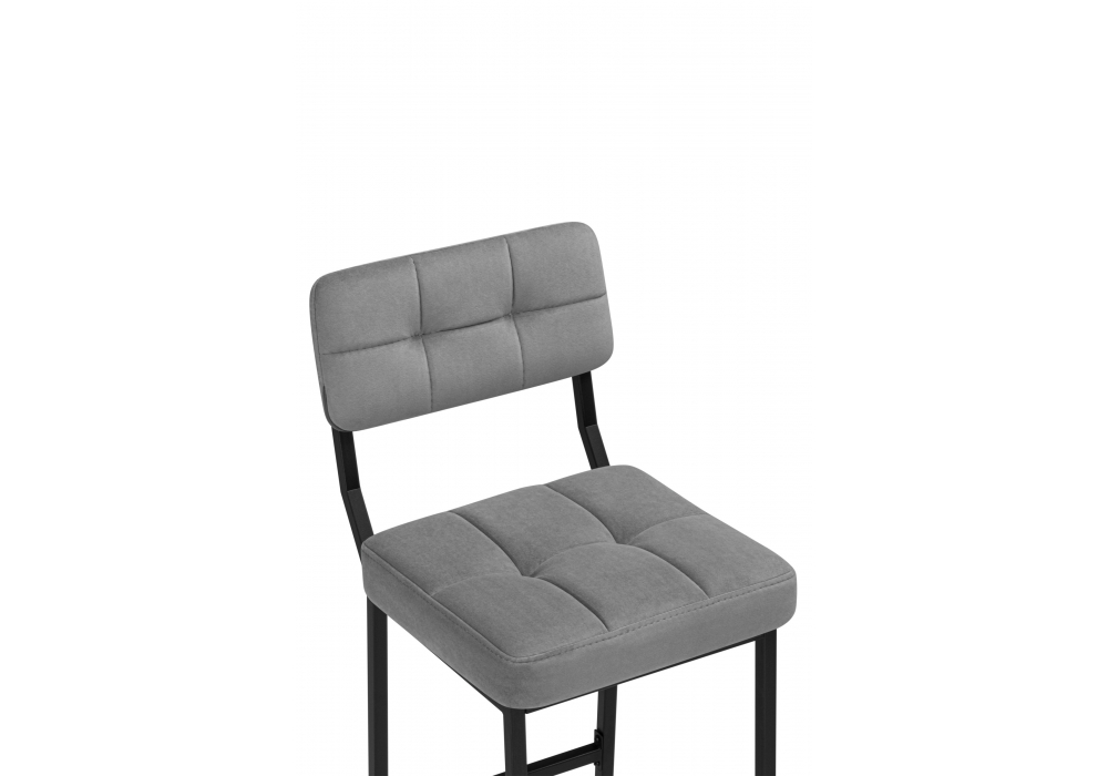 фото барный стул woodville ларс selfie grey / черный 674658 | 220svet.ru