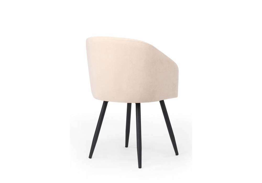 фото стул на металлокаркасе поворотный woodville монер 360 бежевый (glory 03) / черный 632632 | 220svet.ru