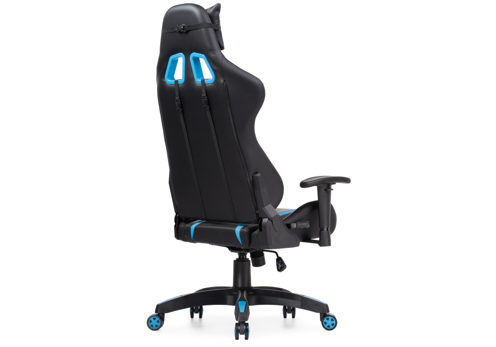 фото компьютерное кресло woodville blok light blue / black 15137 | 220svet.ru