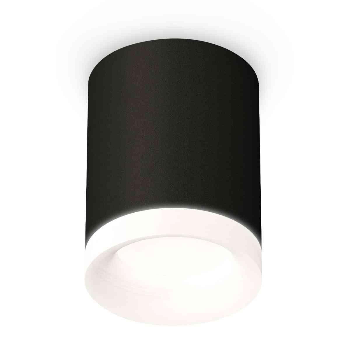 фото комплект накладного светильника ambrella light techno spot xs7422024 sbk/fr черный песок/белый матовый (c7422, n7165) | 220svet.ru