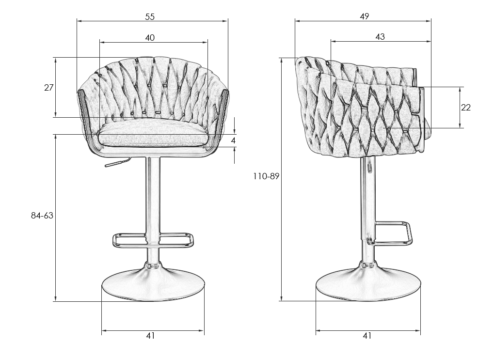 фото стул барный dobrin marcel lm-9692_ch-m_v-mj9-87-10518 | 220svet.ru