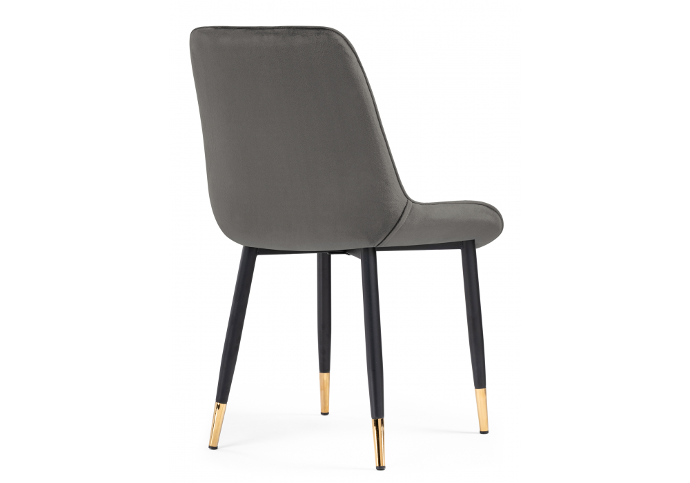 фото стул на металлокаркасе woodville seda-1 dark gray / gold / black 15285 | 220svet.ru