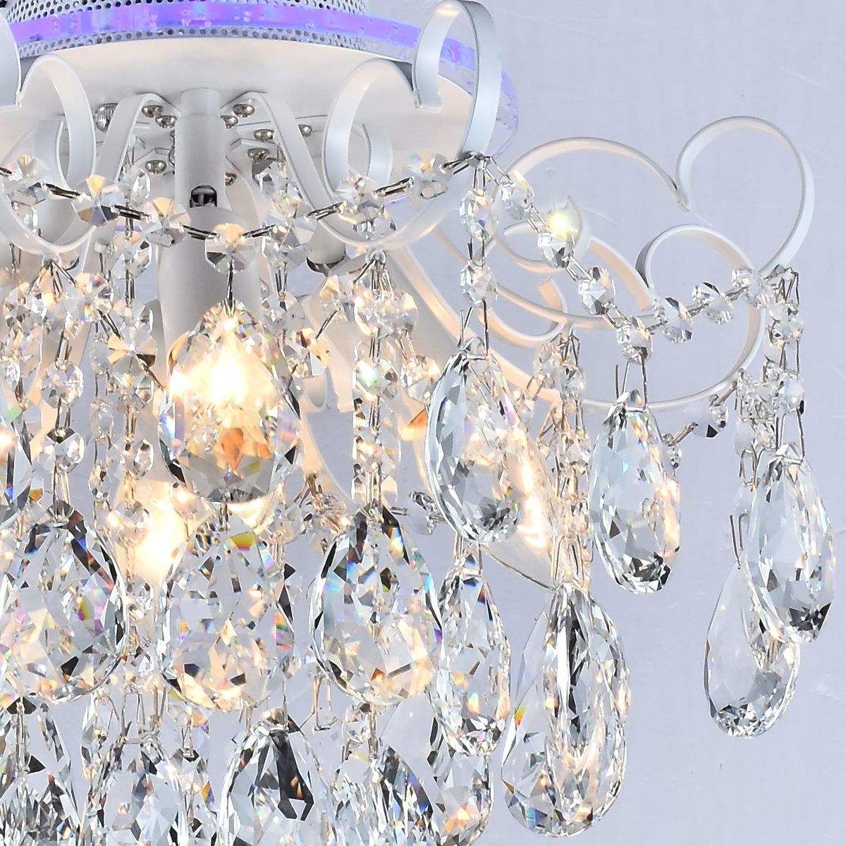 фото потолочная люстра reluce 04024-0.3-04 wh+silver pn+rgb | 220svet.ru