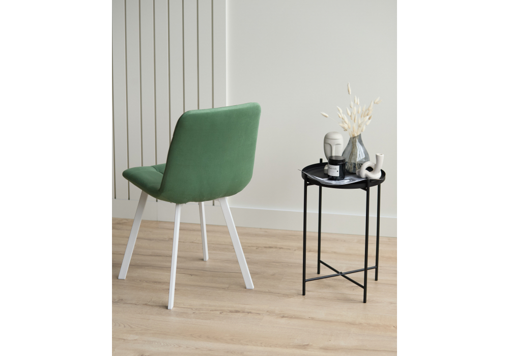 фото стул на металлокаркасе woodville чилли фисташковый / белый 631639 | 220svet.ru