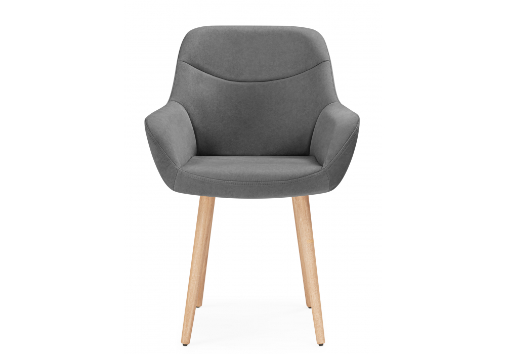 фото стул деревянный woodville флюид темно-серый (zd 995) / светлое дерево 642959 | 220svet.ru