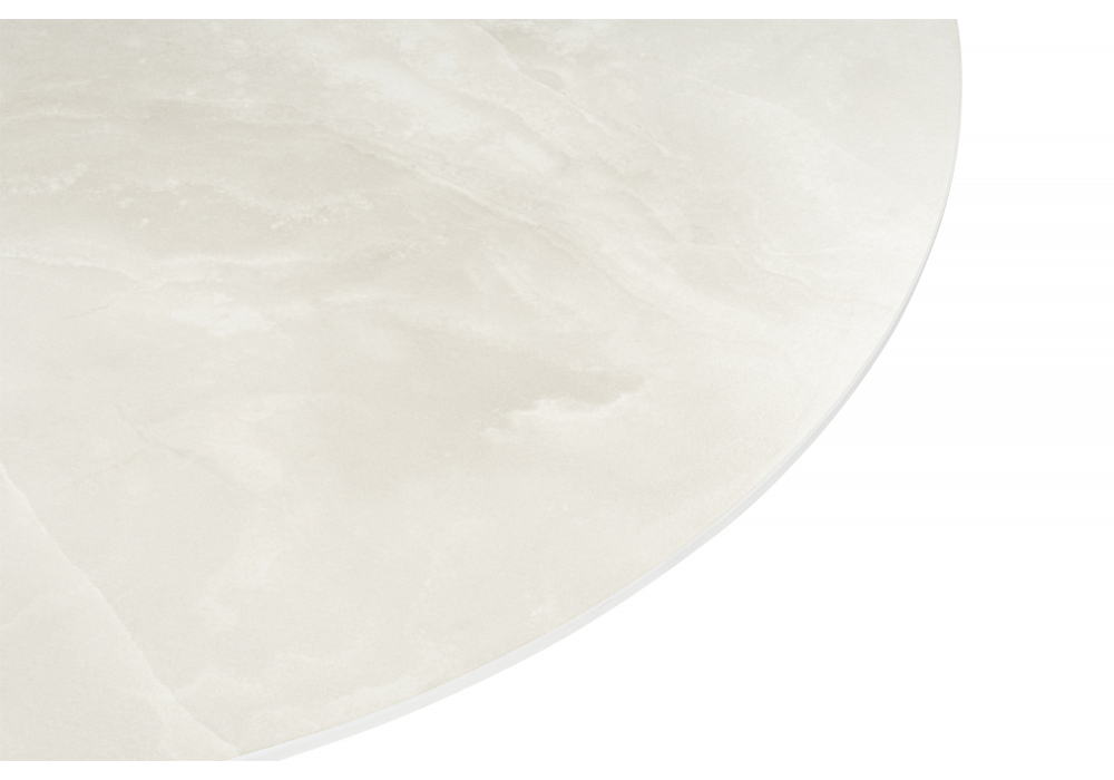 фото керамический стол woodville гравент 110 onyx bianco soft satin / белый 625604 | 220svet.ru