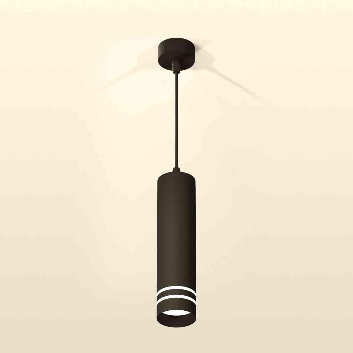 фото комплект подвесного светильника ambrella light techno spot xp6356003 sbk/fr черный песок/белый матовый (a2302,c6356,n6236) | 220svet.ru