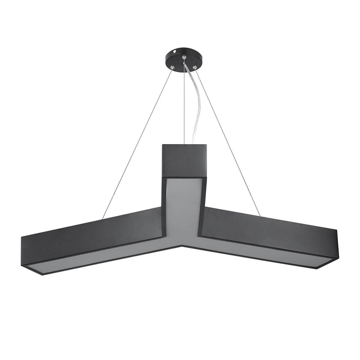 фото подвесной светодиодный cветильник geometria эра igrek spo-143-b-40k-056 56вт 4000к черный б0050571 | 220svet.ru