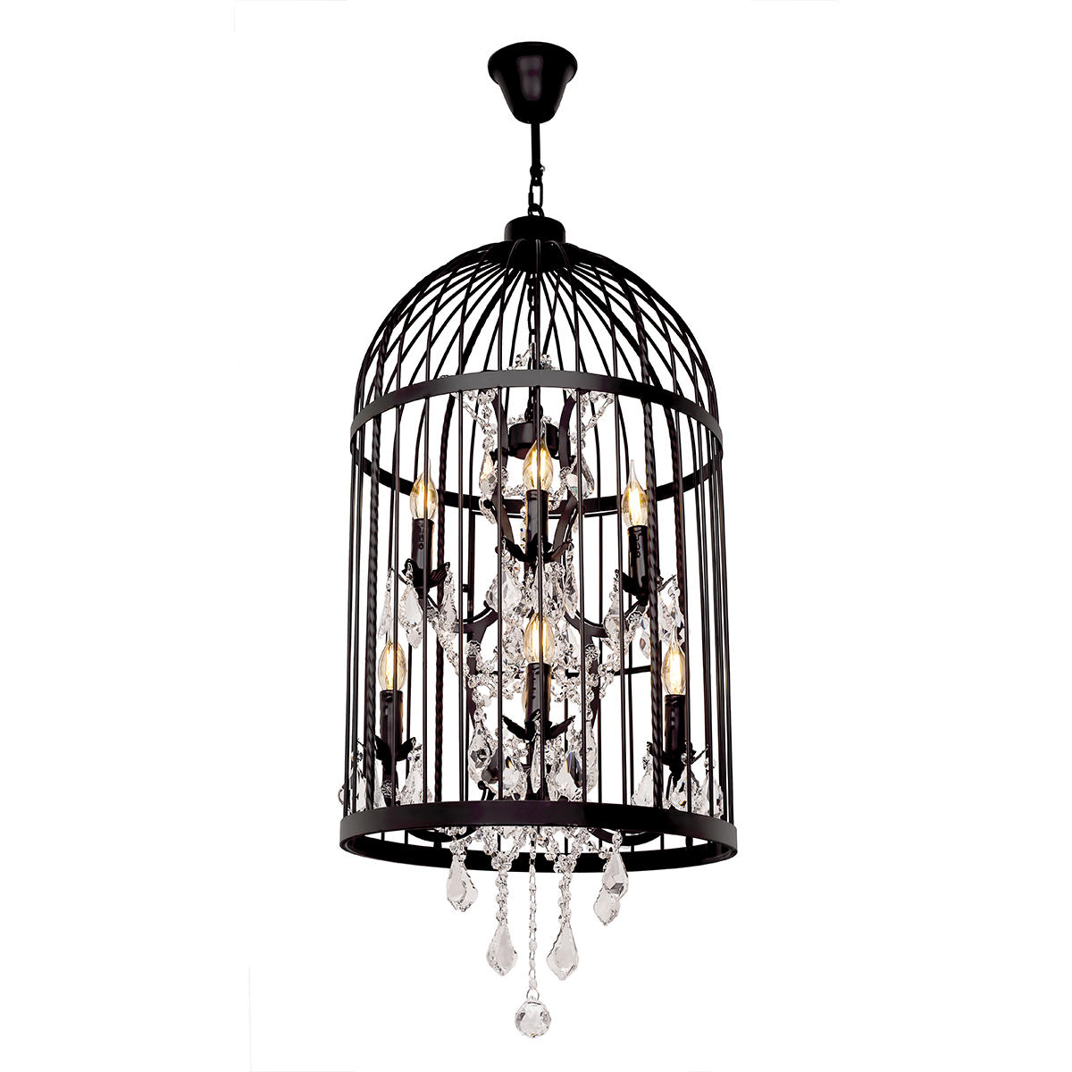 фото подвесная люстра loft it vintage birdcage loft1891/8 | 220svet.ru