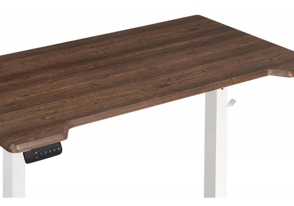 фото компьютерный стол с механизмом подъема woodville маркос 140х80х75 орех кантри / белый 578405 | 220svet.ru