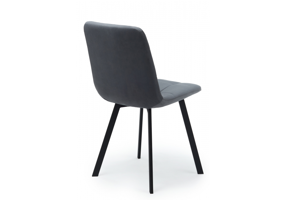 фото стул на металлокаркасе woodville чилли темно-серый / черный 631628 | 220svet.ru