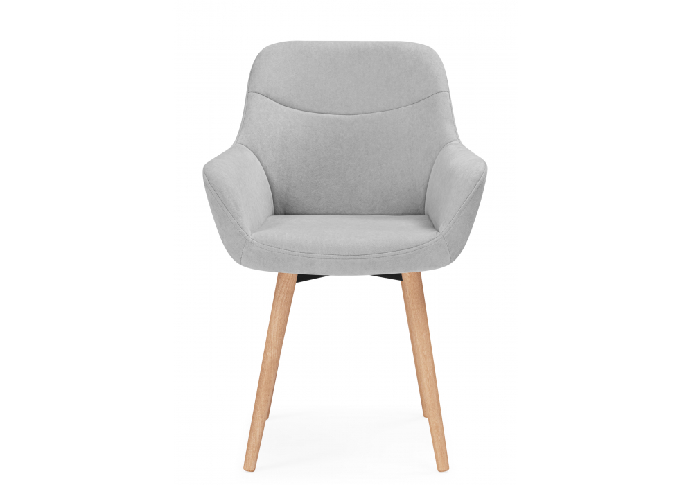 фото стул деревянный woodville флюид 360 светло-серый (zd 960) / светлое дерево 642955 | 220svet.ru