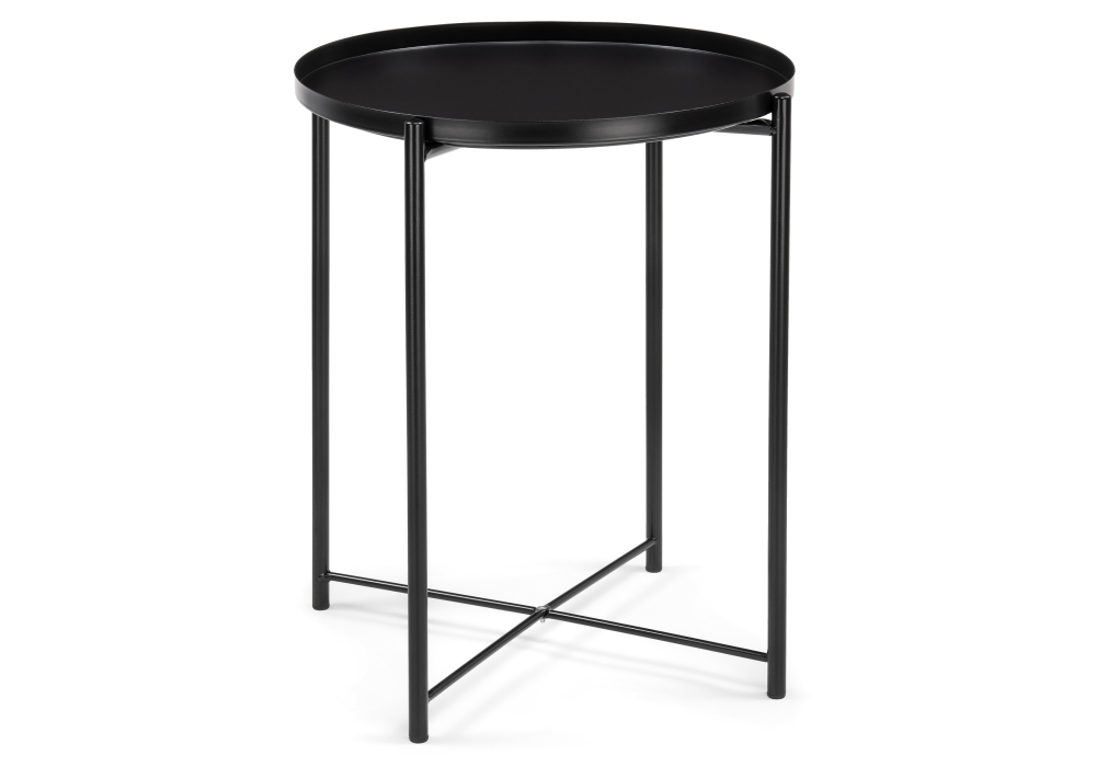 фото журнальный стол woodville tray 1 black 15394 | 220svet.ru