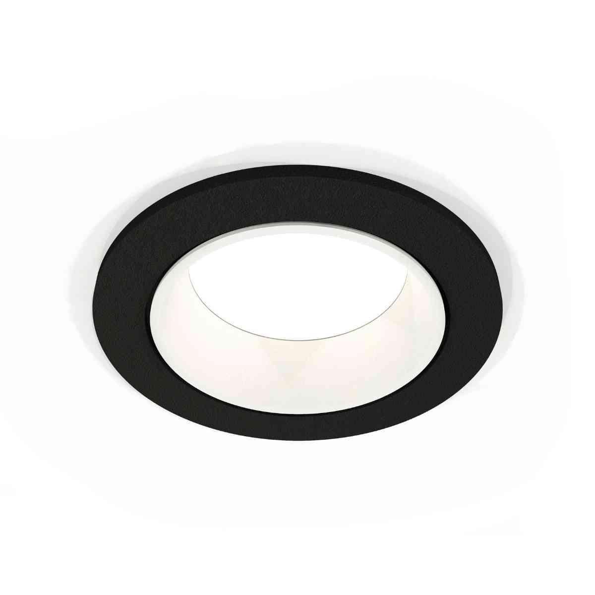 фото комплект встраиваемого светильника ambrella light techno spot xc6513001 sbk/swh черный песок/белый песок (c6513, n6110) | 220svet.ru