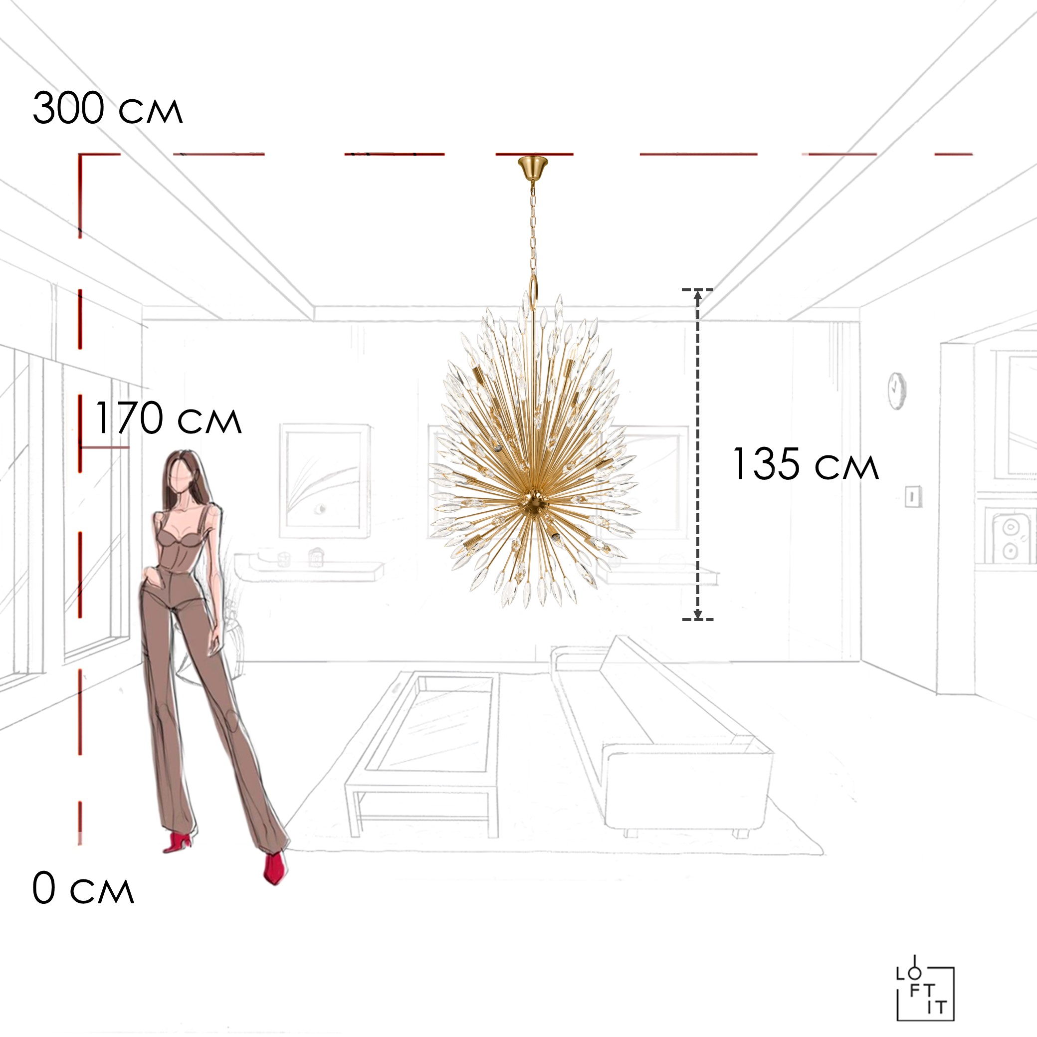 фото подвесная люстра loft it splash 10418/12 | 220svet.ru