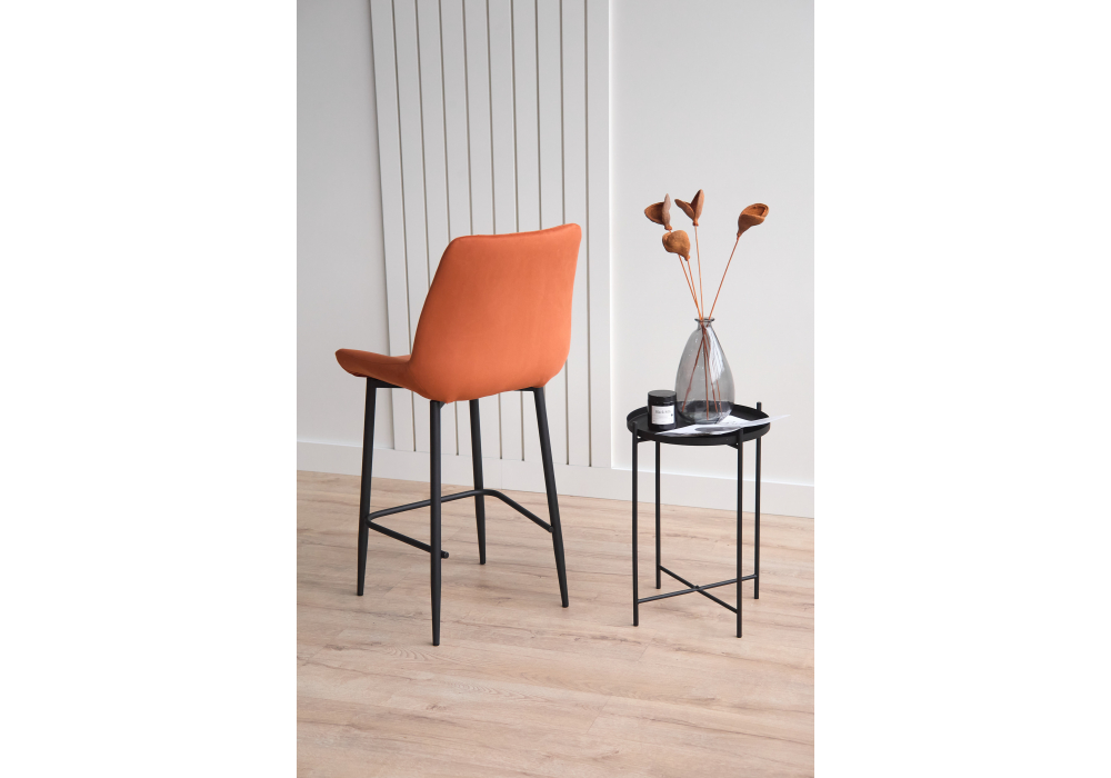 фото барный стул woodville седа терракотовый (zd 432) / черный 632617 | 220svet.ru