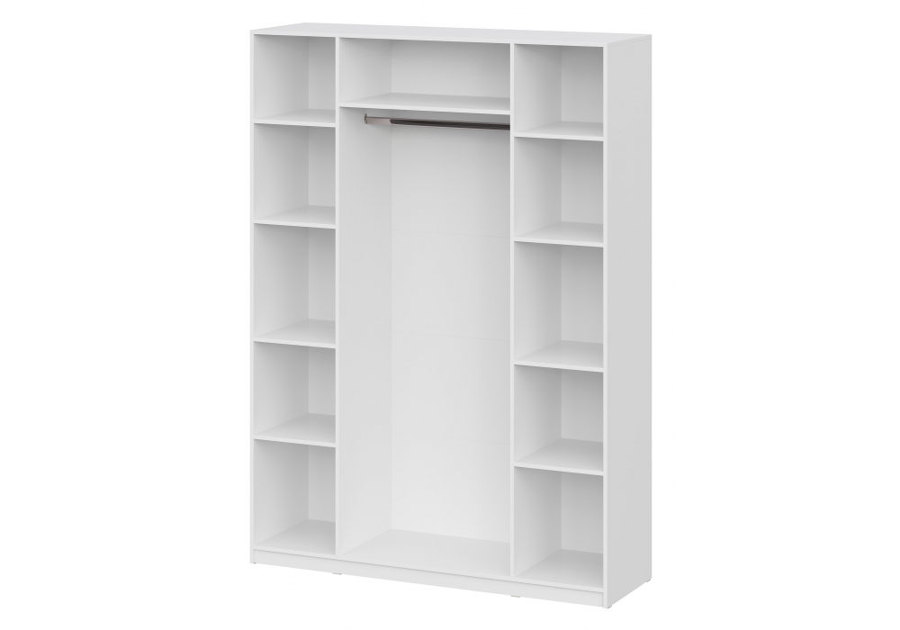 фото шкаф комплектация 3 woodville даиго с антресолью белый текстурный 676151 | 220svet.ru