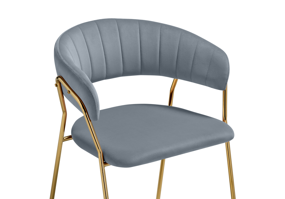 фото стул woodville kamelia 1 gray / gold 15471 | 220svet.ru
