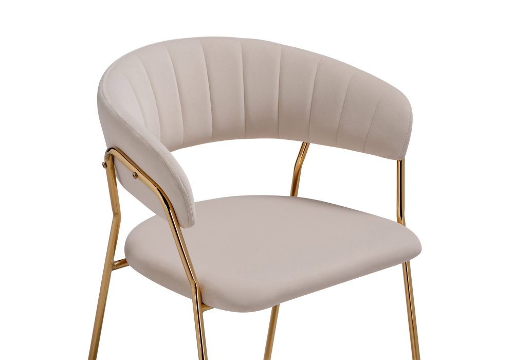 фото стул woodville kamelia 1 beige / gold 15469 | 220svet.ru