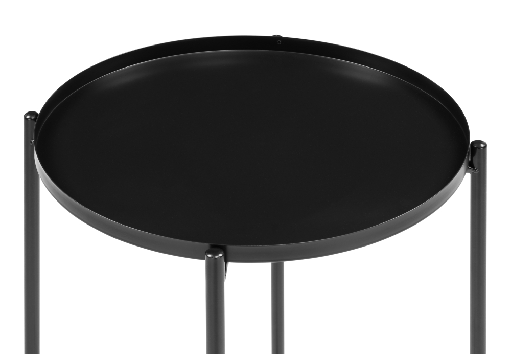 фото журнальный стол woodville tray 1 black 15394 | 220svet.ru