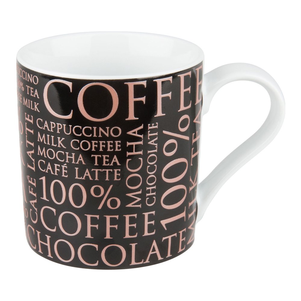 фото кружка "100 % кофе" черная koenitz | 220svet.ru