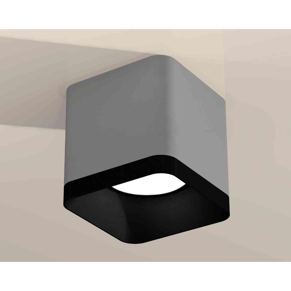 фото комплект накладного светильника ambrella light techno spot xs7807002 sgr/sbk серый песок/черный песок (c7807, n7702) | 220svet.ru