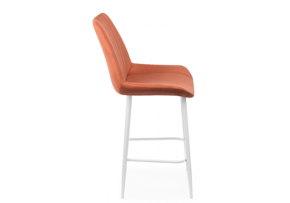 фото барный стул вращающийся woodville седа 360 терракотовый (zd 432) / белый 632620 | 220svet.ru