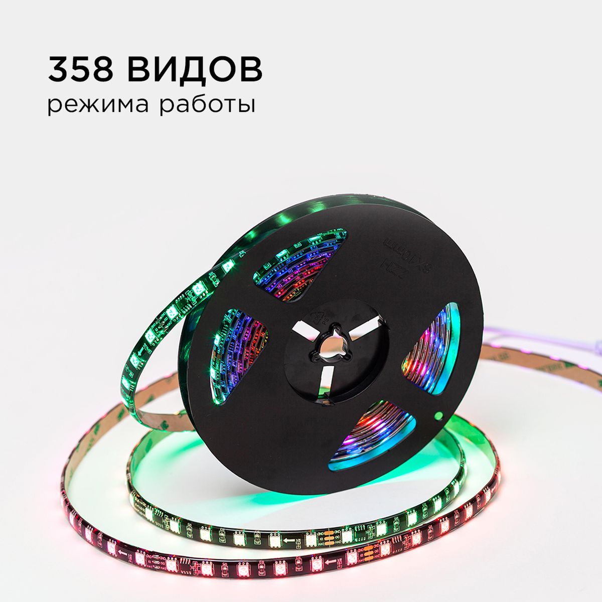 фото комплект адресной светодиодной ленты apeyron 14,4w/m 60led/m 5050smd rgb 5m 10-98 | 220svet.ru
