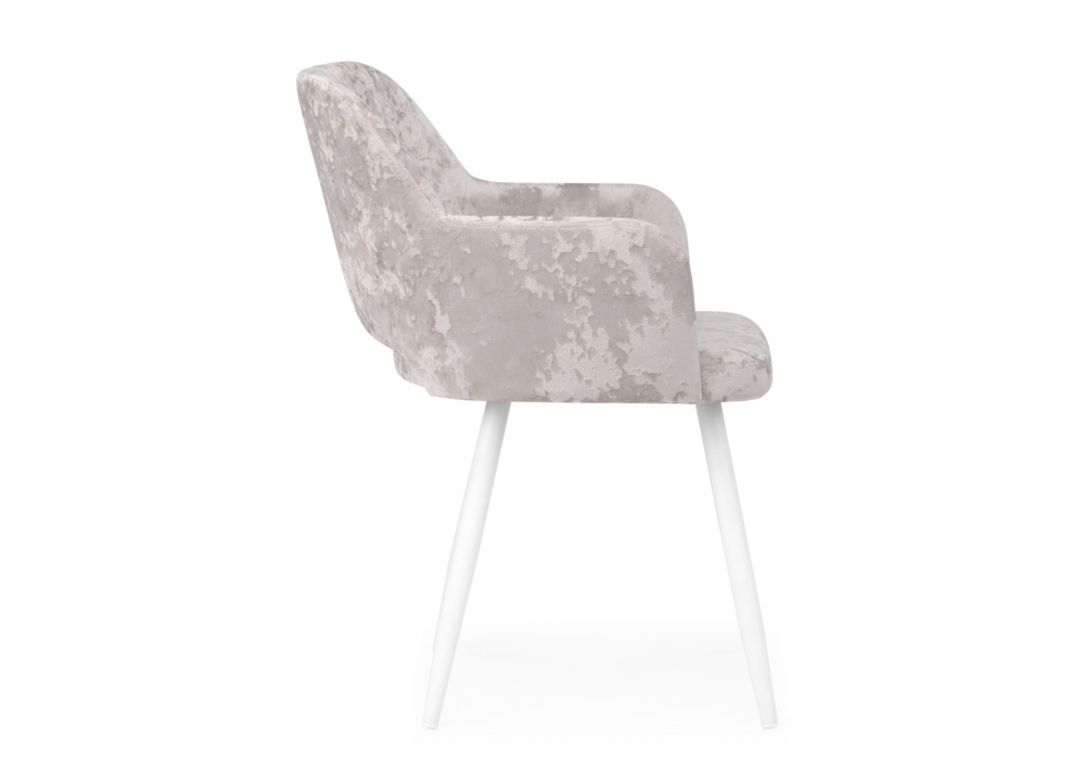 фото стул на металлокаркасе woodville эолин латте (simple 008) / белый 631674 | 220svet.ru