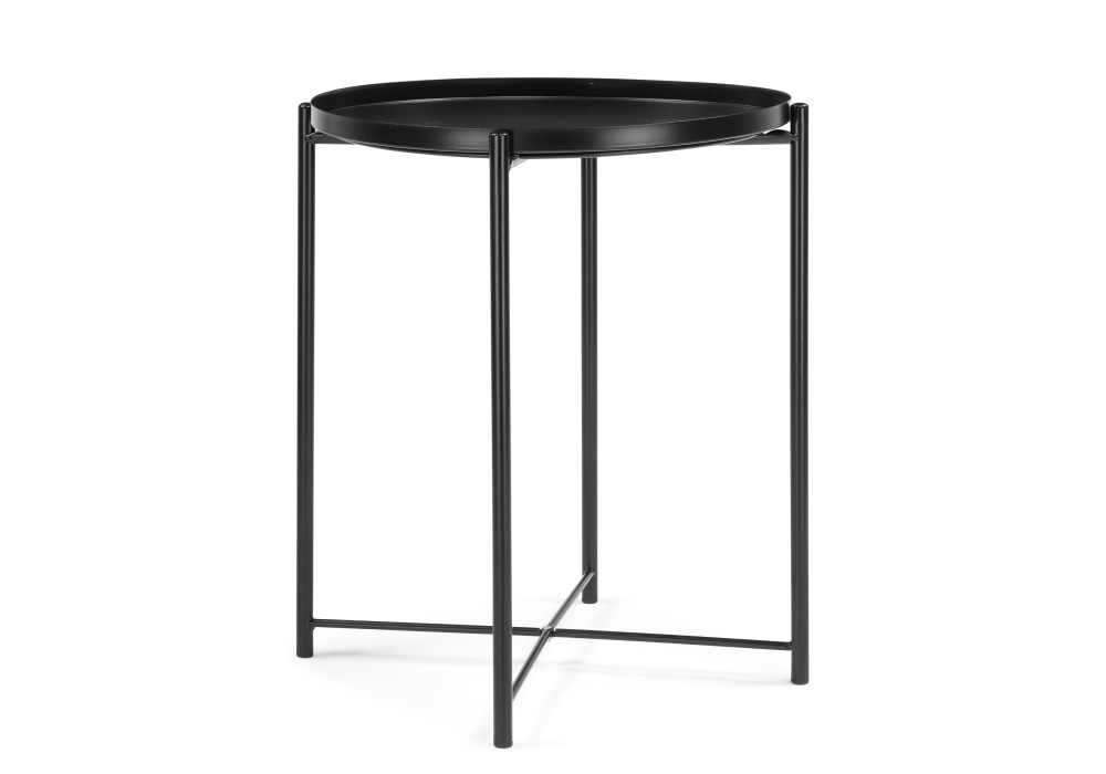 фото журнальный стол woodville tray 1 black 15394 | 220svet.ru